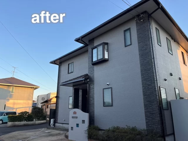 こんにちは
施工物件のご紹介です✨

✨工事内容✨
足場工事
洗浄工事
目地打替え工事
外壁塗装
他付帯部分塗
シャッターBOX塗装
外塀塗装

部分的にタイル調　目地分け塗装しました。

全体外壁　グレー系　19-50A
レンガ調 ブラウン系　19-30A
目地　ブラウン系　19-40B
外塀　白系　19-65A

タイル調目地分けで塗装素敵です😌
お色は、とてもモダンなおしゃれなお色ですね😌✨
ご依頼頂きありがとうございました🙇

👩🏻‍💼外壁塗装をお考えの方、お家でのお困り事がある方、是非！株式会社Select techにご連絡下さい！📲

#宮崎県
#宮崎市
#宮崎
#宮崎塗装
#塗装宮崎
#宮崎塗装店 
#塗装 
#外壁塗装
#外壁塗装宮崎
#宮崎外壁塗装
#屋根
#屋根塗装
#屋根塗装宮崎
#宮崎屋根塗装
#宮崎リフォーム
#リフォーム宮崎
#リフォーム
#宮崎工務店
#宮崎市工務店
#宮崎工務店
#屋根葺き替え 
#宮崎オール電化