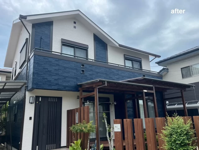 こんにちは😃
施工物件のご紹介です✨

✨工事内容✨
足場工事
洗浄工事
目地打替え工事 
外壁塗装
屋根塗装
他付帯部分塗装
シャッターBOX塗装

外壁は、2色です。

外壁　青系　75-20D
外壁　白系　15-92B
2階帯　茶系　19-30B
屋根　ストレートブラック
シャッターBOX 15-30B

白と黒の配合がとてもおしゃれで、素敵に大変身です😌✨✨
ご依頼頂きありがとうございました🙇

#宮崎
#宮崎塗装
#塗装宮崎
#宮崎塗装店 
#塗装 
#外壁塗装
#外壁塗装宮崎
#宮崎外壁塗装
#宮崎塗装
#屋根
#屋根塗装
#屋根塗装宮崎
#宮崎屋根塗装
#宮崎リフォーム
#リフォーム宮崎
#リフォーム
#宮崎工務店
#宮崎市工務店
#宮崎工務店
#屋根葺き替え 
#宮崎オール電化 
#宮崎エコキュート
#宮崎トイレリフォーム
#宮崎キッチンリフォーム