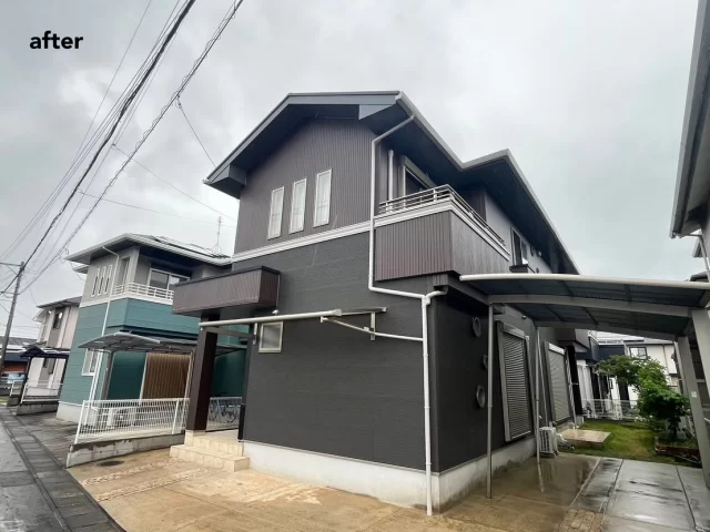こんにちは😃
施工物件のご紹介です✨

✨工事内容✨
足場工事
洗浄工事
目地打替工事 
外壁屋根塗装
他付帯部分塗装

外壁は、2色で塗装

外壁　2F/ベランダ/玄関上/玄関柱　15-30B
外壁　1F  19-30A
屋根　チェスナット

工事ご依頼いただきましてありがとうございました🙇

#宮崎
#宮崎塗装
#塗装宮崎
#宮崎塗装店 
#塗装 
#外壁塗装
#外壁塗装宮崎
#宮崎外壁塗装
#宮崎塗装
#屋根
#屋根塗装
#屋根塗装宮崎
#宮崎屋根塗装
#宮崎リフォーム
#リフォーム宮崎
#リフォーム
#宮崎工務店
#宮崎市工務店
#宮崎工務店
#屋根葺き替え 
#宮崎オール電化 
#宮崎エコキュート