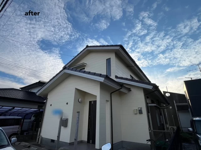 こんにちは😃
施工物件のご紹介です✨

✨工事内容✨
足場工事
洗浄工事
目地打替工事 
外壁屋根塗装
他付帯部分塗装
樋金具交換工事

外壁は、2色で塗装
艶を少し抑えた半艶塗装

外壁　全体　ベージュ系　22-90D半艶
外壁　ベランダ　茶系　19-40D半艶
屋根　チェスナット

工事ご依頼いただきましてありがとうございました🙇

#宮崎
#宮崎塗装
#塗装宮崎
#宮崎塗装店 
#塗装 
#外壁塗装
#外壁塗装宮崎
#宮崎外壁塗装
#宮崎塗装
#屋根
#屋根塗装
#屋根塗装宮崎
#宮崎屋根塗装
#宮崎リフォーム
#リフォーム宮崎
#リフォーム
#宮崎工務店
#宮崎市工務店
#宮崎工務店
#屋根葺き替え 
#宮崎オール電化 
#宮崎エコキュート