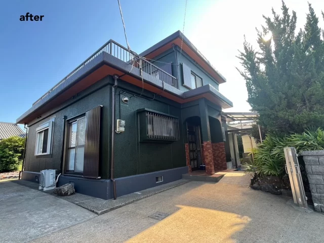 こんにちは😃
施工物件のご紹介です✨

✨工事内容✨
足場工事
洗浄工事
目地打替工事 
屋上防水工事
一部爆裂補修工事
外壁塗装
他付帯部分塗装

外壁は、3色で塗装

外壁  全体　緑系　35-20B
外壁　1階上部/2階上部　茶系　15-30B
外壁　下部　グレー系 N-35
屋上防水　シルバー

工事ご依頼いただきましてありがとうございました🙇

#宮崎
#宮崎塗装
#塗装宮崎
#宮崎塗装店 
#塗装 
#外壁塗装
#外壁塗装宮崎
#宮崎外壁塗装
#宮崎塗装
#屋根
#屋根塗装
#屋根塗装宮崎
#宮崎屋根塗装
#宮崎リフォーム
#リフォーム宮崎
#リフォーム
#宮崎工務店
#宮崎市工務店
#宮崎工務店
#屋根葺き替え 
#宮崎オール電化 
#宮崎エコキュート